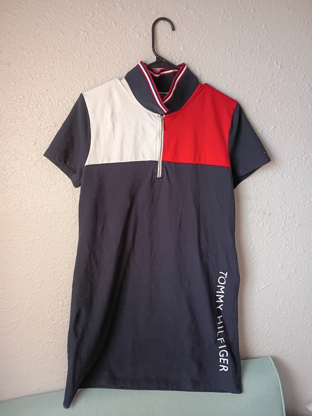 Tommy Hilfiger Colorblock Navy, Red & White Polo Dress - Picture 3 of 8